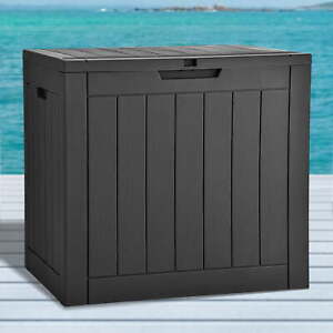 30 Gallon Outdoor Storage Box, Side Handles for Patio Essentials