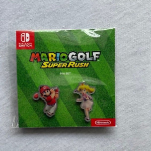 Mario Golf Super Rush Pin Set Nintendo SEALED Pre-Order Bonus Gamestop