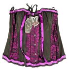 LIVING DEAD SOULS SEXY ROCKABILLY GOTH GOTHIC PURPLE BLACK CORSET TIE UP NWT NEW