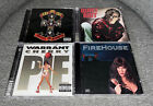 80s Hard Rock 4 CD Lot Guns N Roses, Quiet Riot, Warrant, Firehouse