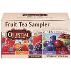 Fruit Tea Sampler Herbal Variety Pack, Caffeine Free, 18 Tea Bags Box