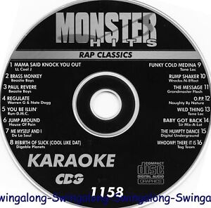 MONTER HITS RAP CLASSICS Karaoke CD+G VOL-1158 NEW In White Sleeve