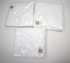 Lot of 3 Polyester Banquet Chair Covers White Wedding Event Decorations