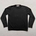 Dale of Norway Sweater Mens Size Large Black Pullover Merino Wool
