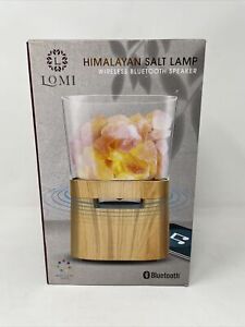 Lomi Himalayan Salt Lamp Speaker Wood