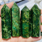 1LB Natural Emerald Quartz Crystal Obelisk Wand Tower Point Healing Reiki 5pcs