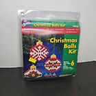 The Beadery Christmas Holiday Balls Kit 5528 Makes 6 Craft Ornament