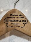 Vintage Tailored By: H. Freeman & Son Philadelphia MCM Clothes Coat Suit Hanger