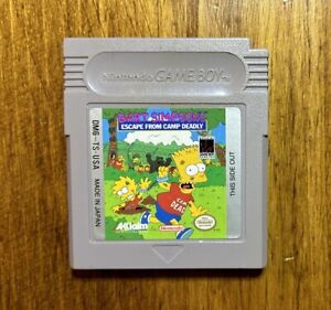 Bart Simpson's Escape From Camp Deadly (Nintendo Game Boy, 1991) Tested