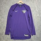 Nike Dri-Fit Phoenix Suns Purple Elite Shooter Long Sleeve Shirt Mens Medium
