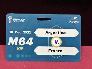 FIFA Qatar 2022 Final Match 64 Argentina V. France VIP World Cup Hayya Card RARE