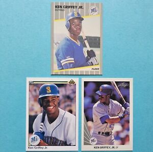1989 Fleer #548 ROOKIE Ken Griffey Jr RC Upper Deck Leaf Card Mariners Baseball