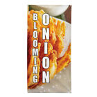 Vertical Vinyl Banner Multiple Sizes Blooming Onion Food and Drink Outdoor