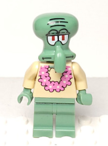 Lego Minifigure Spongebob Squidward 3818 pink lei
