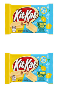 (2-Pack) Kit Kat LEMON CRISP Wafers Lemon Creme Spring Limited Edition BB 2/2025
