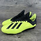 Adidas X 18.1 FG Soccer Cleats - Size 6 Men's - Solar Yellow - DB2429 *2497