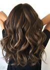 Light brown Layered Hair Women's Natural Wave 100% Human Hair wig 20 inches