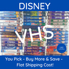 Walt Disney Pixar VHS Kids & Family Movies Classics Cartoons **You Pick** *Read*