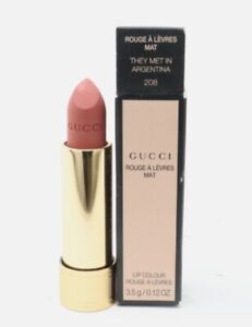 Gucci Rouge A Levres Mat Lip Colour They met In Argentina #208 1g Mini
