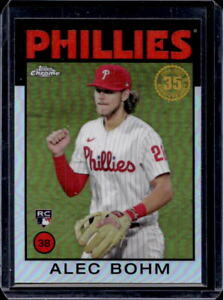 New Listing2021 Topps Chrome Alec Bohm 1986 Rookie Refractor RC #86BC-14 Phillies