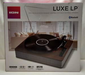 ION Audio Luxe LP Bluetooth Vinyl Record Player with Speakers New/Open Box
