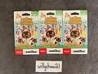 Nintendo Animal Crossing Amiibo Cards 6 Pack Series 5 Nintendo Switch Lot of 3
