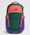 The North Face Recon Backpack, TNF Green/TNF Purple/Radiant Orange