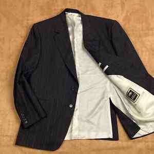 Fits 42 ZILLI Striped Suit Jacket Sport Coat Blazer