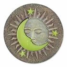 Charming Polyresin Sun And Moon Glowing Stepping Stone Stunning Garden Decor