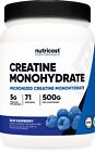 Nutricost Creatine Monohydrate Powder (500G) Blue Raspberry