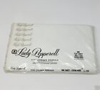 Vintage Lady Pepperell QUEEN White Combed Percale 90 x 108 Extra Wide Flat Sheet