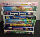 Lot of 8 Walt Disney Princess VHS VCR Clamshell Video Tapes Vintage Movies