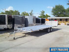 2024 aluma deckover aluminum equipment trailer 26 ft 1026H BT 8x26 cargo flatbed
