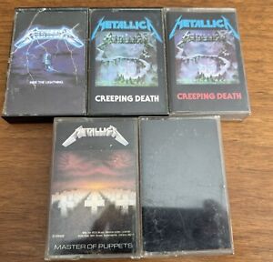 Lot Of 5 Metallica Cassette Tapes