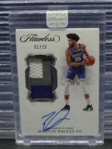 2018-19 Flawless Marvin Bagley III Vertical RPA Rookie Patch Auto RC 01/25 Kings