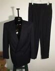 Men's PAL ZILERI Navy Blue Double Breasted Suit Size 40/42 US, 50 Italy