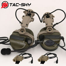 TS TAC-SKY Hunting Tactical Headphones Dual Channel COMTAC III Headphones+U94PTT