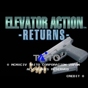Elevator Action Returns Arcade Game Cartridge Taito F-3 SYSTEM Gun Shooting Used