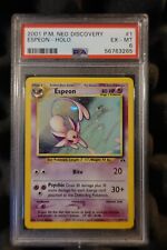 Espeon 1/75 PSA 6 (SWIRL) Holographic Rare Neo Discovery Pokemon Card Graded