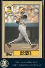 Barry Bonds 1987 Topps #320 RC Pittsburgh Pirates