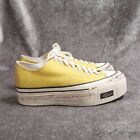 #1 MENSWEAR Visvim Dirty Distressed Yellow Canvas Platform Sneakers Shoes 9 NR