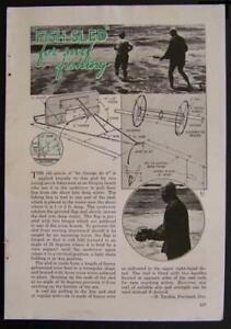 Fish Sled for Surf Casting Deep Water Fishing Rig 1942 HowTo Build PLANS
