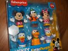 6pc Disney Mickey and Friends. Fisher Price Little People, New