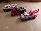 3 PACK - 1:48 Scale 1956 Tow Truck & Fuel Truck & Fire Truck - DISTRESSED ITEMS