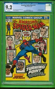 The Amazing Spider-Man Vol 1 #121 CGC 9.2 NM- 1973 Death of Gwen Stacy 24-502