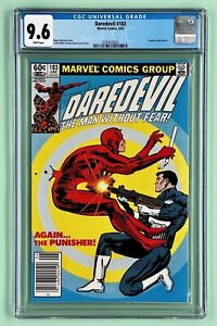 Daredevil #183 (CGC 9.6) 1982, Newsstand, White Pages, Classic Punisher Cover