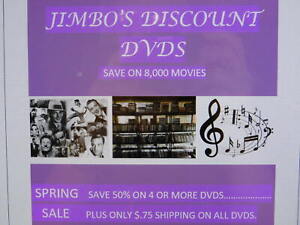 DISCOUNT DVD SPRING CLEARANCE SALE (DVD) REDUCED FOR QUICK SALE $.75 SHIPPING