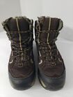 LL BEAN MENS HIKING BOOTS WITH TEK 2.5 WEATHER & WATER PROOF BOOTS SIZE 9 BROWN