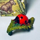 Vintage Ladybug Pot Pal Hanger Planter NOS Hand Painted Resin Summit Collection