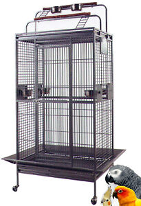 Large Elegant Bird Open PlayTop Parrot Cockatiel Macaw Conure Aviary Finch Cage